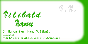 vilibald nanu business card